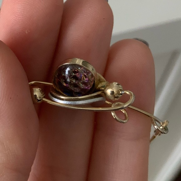 CHRISTOPHE POLY Abstract Dynamic Gold Necklace Hand Made Montreal Jewellery - Picture 2 of 16